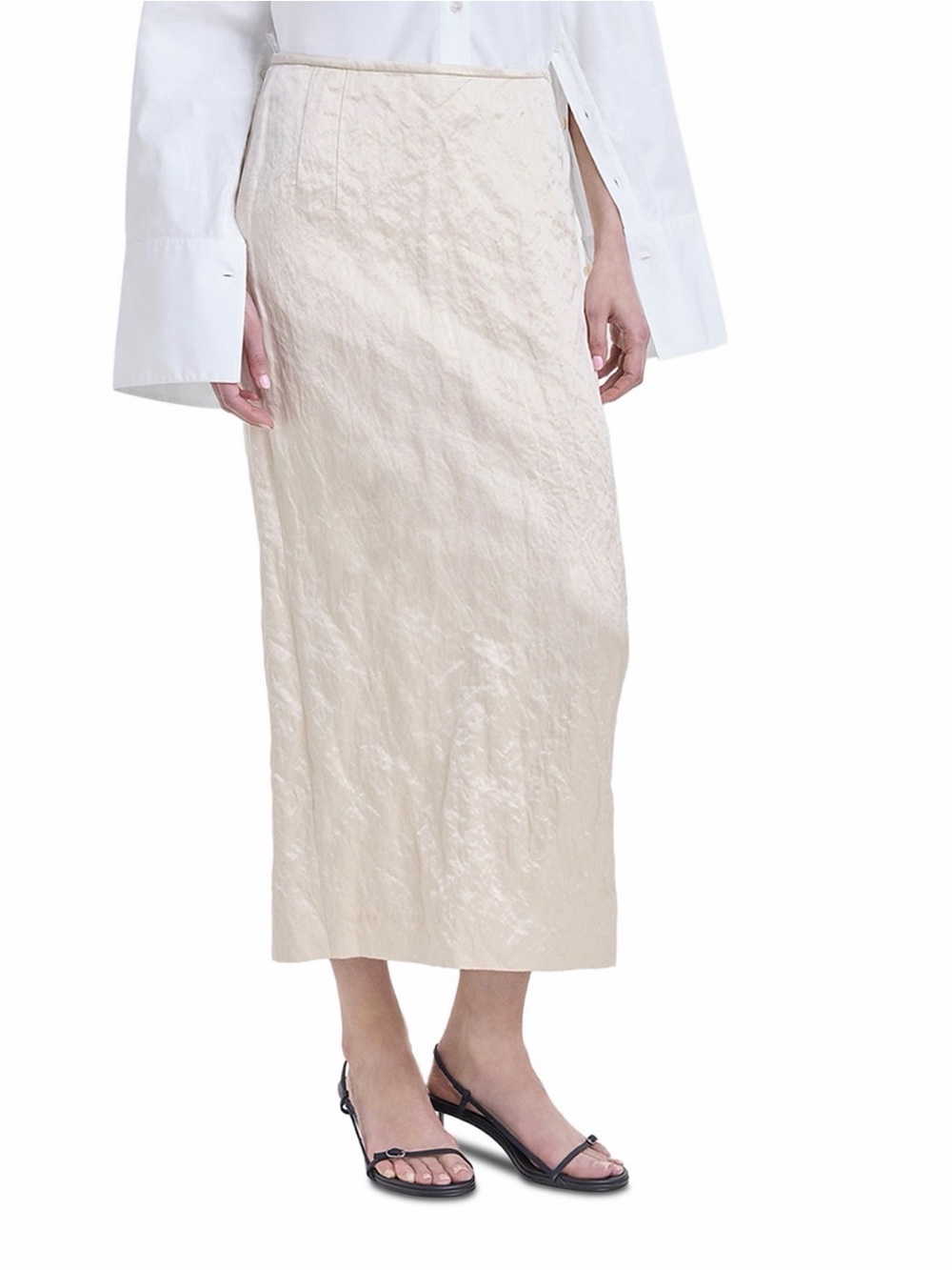 Vintage Gunne Sax | Cream Midi Jacquard Skirt
